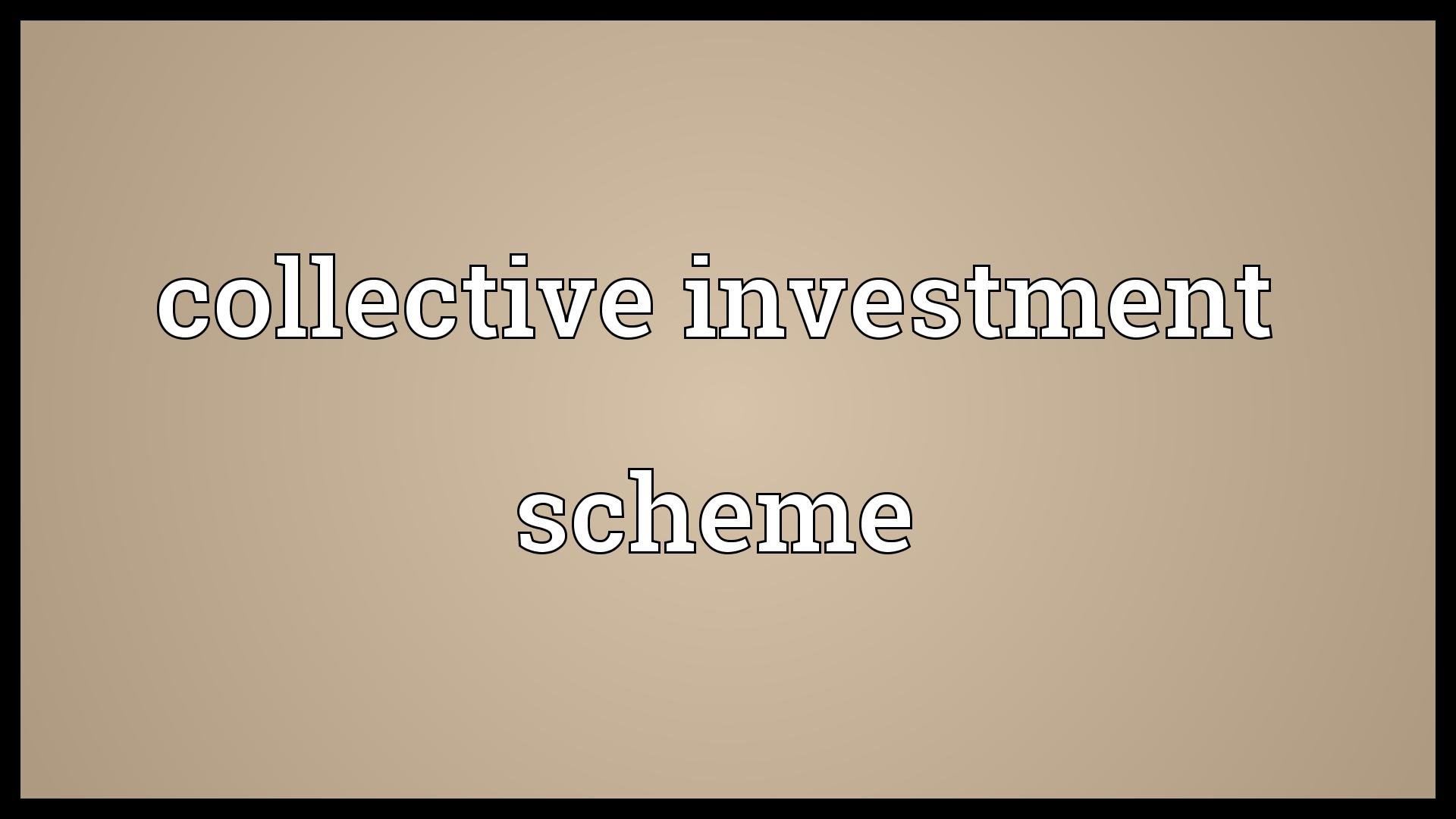 collective investment scheme